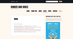 Desktop Screenshot of dinnerandbikes.com